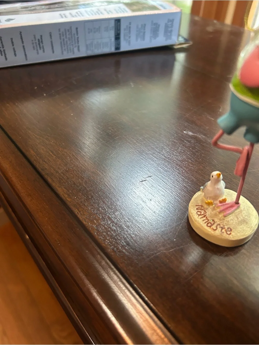 Pink Flamingo Yoga Bird Ornament - Unbranded